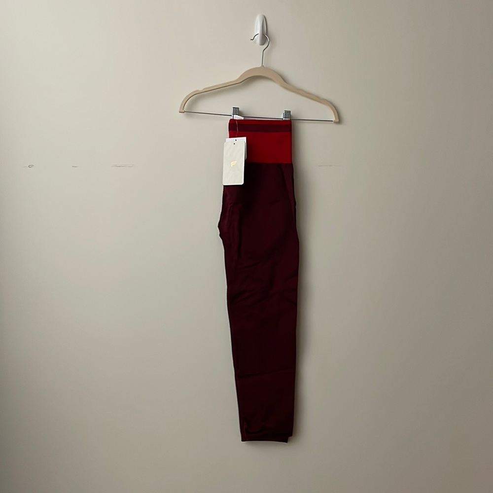 Burgundy Fabletics Leggings